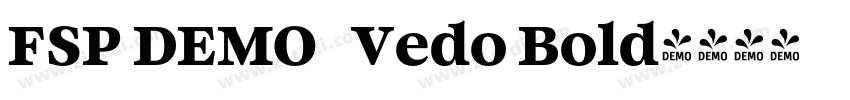 FSP DEMO   Vedo Bold字体转换